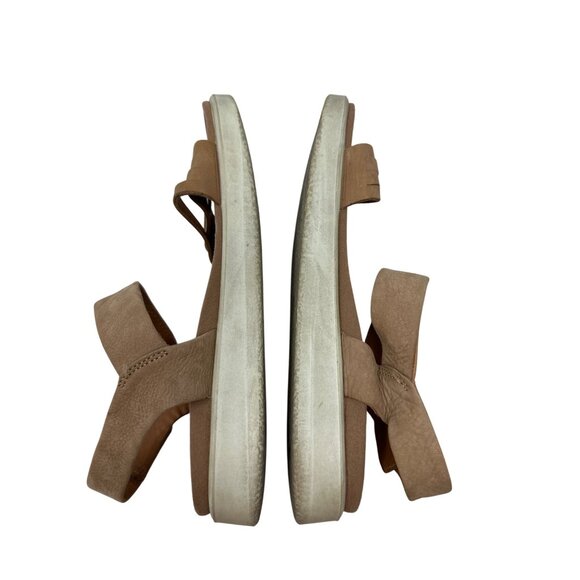 Ecco Flowt Leather Adjustable Strap Sandals with Cushioned Sole Size 39 US 8 - Picture 10 of 13